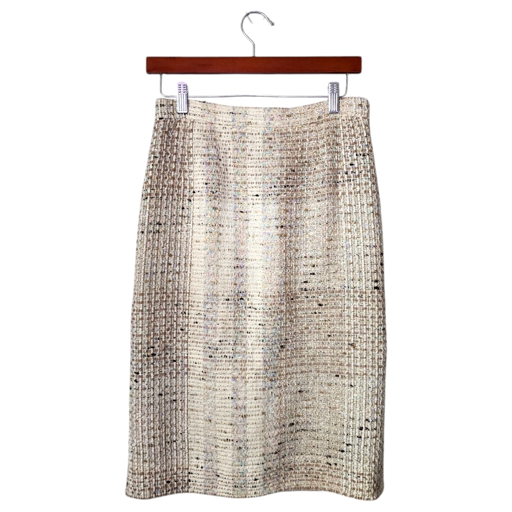 EMANUEL UNGARO Paris x VTG Tweed Midi skirt officecore workwear made inโ Italy